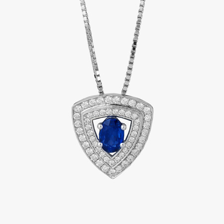 Blue Triangle Jewelry Pendant